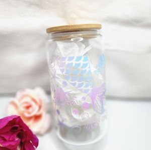 NEW Handmade Mermaid glass cup